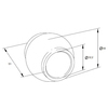 ROTULA A SFERA SUPERIORE 60/32